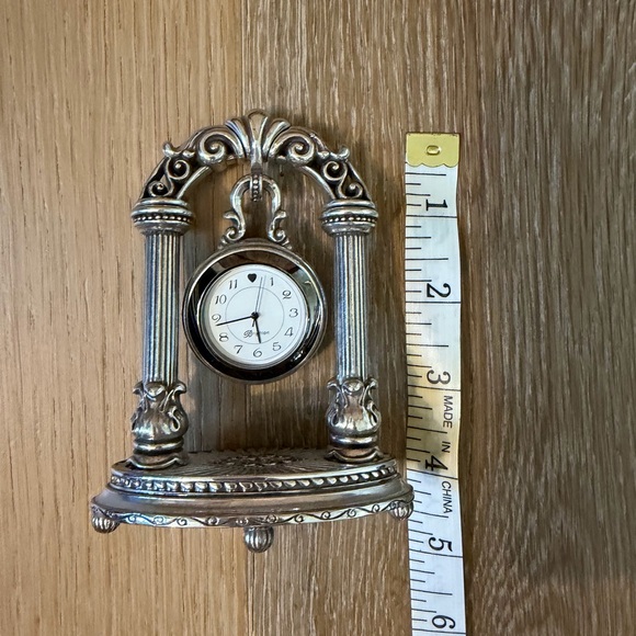 Brighton Ornate Silver Clock - Picture 5 of 5